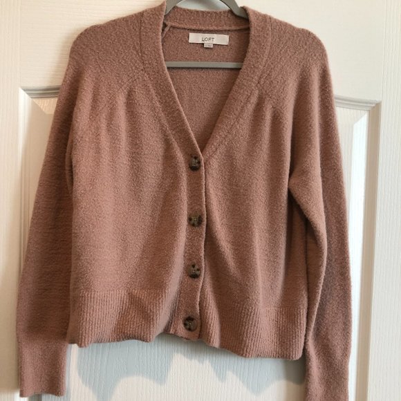 LOFT Sweaters - LOFT Womens Super Soft Stretchy Comfy Relaxed Blush Pink Sweater Size S